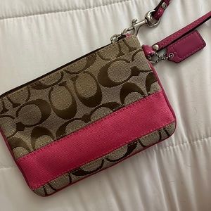 Coach wristlet. Barely used.